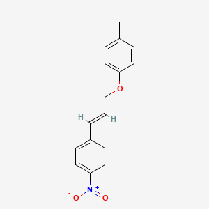 molecular formula C16H15NO3 B14369665 1-methyl-4-[(E)-3-(4-nitrophenyl)prop-2-enoxy]benzene CAS No. 92963-45-6