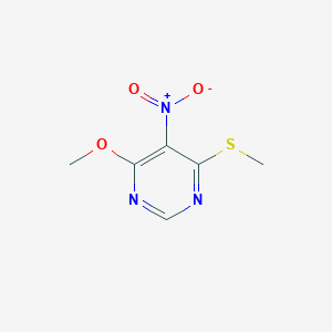 4-Methoxy-6-(methylsulfanyl)-5-nitropyrimidine