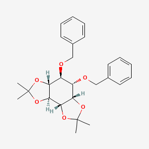 B1436970 (3AR,4S,5S,5aS,8aS,8bS)-4,5-bis(benzyloxy)-2,2,7,7-tetramethylhexahydrobenzo[1,2-d:3,4-d']bis([1,3]dioxole) CAS No. 131233-62-0