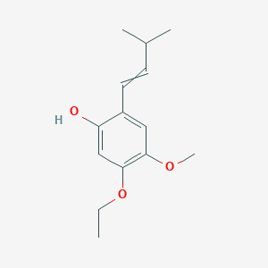 5-Ethoxy-4-methoxy-2-(3-methylbut-1-en-1-yl)phenol