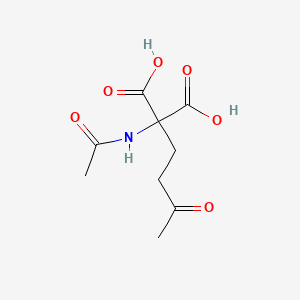 (Acetylamino)(3-oxobutyl)propanedioic acid