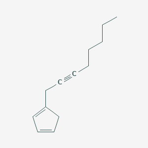 molecular formula C13H18 B14369793 1-(Oct-2-YN-1-YL)cyclopenta-1,3-diene CAS No. 90195-65-6