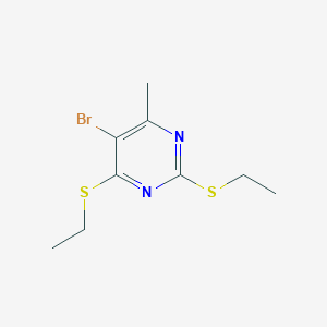 5-Bromo-2,4-bis(ethylsulfanyl)-6-methylpyrimidine