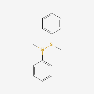 molecular formula C14H16Si2 B14369819 Disilene, 1,2-dimethyl-1,2-diphenyl- CAS No. 91117-84-9