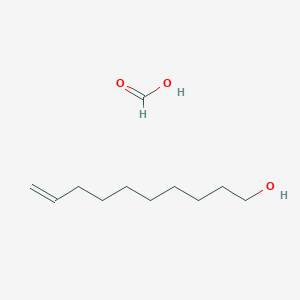 molecular formula C11H22O3 B14369826 Dec-9-en-1-ol;formic acid CAS No. 90176-50-4