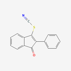 1-Oxo-2-phenyl-1H-inden-3-yl thiocyanate