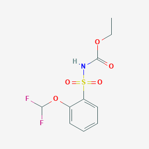 Ethyl [2-(difluoromethoxy)benzene-1-sulfonyl]carbamate