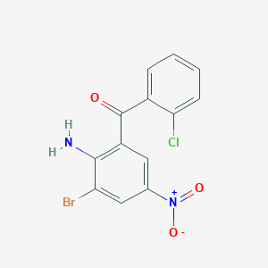 (2-Amino-3-bromo-5-nitrophenyl)(2-chlorophenyl)methanone