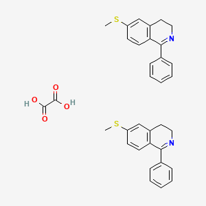 6-Methylsulfanyl-1-phenyl-3,4-dihydroisoquinoline;oxalic acid