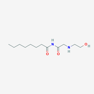 B1436986 N-((2-Hydroxyethyl)glycyl)octanamide CAS No. 869652-63-1