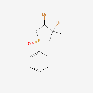 3,4-Dibromo-3-methyl-1-phenyl-1lambda~5~-phospholan-1-one