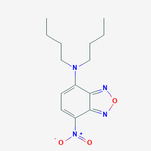molecular formula C14H20N4O3 B143699 N,N-二丁基-4-硝基-2,1,3-苯并恶二唑-7-胺 CAS No. 74400-49-0