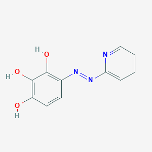 molecular formula C11H9N3O3 B14369904 1,2,3-Benzenetriol, 4-(2-pyridinylazo)- CAS No. 91916-23-3