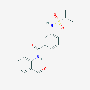 N-(2-Acetylphenyl)-3-[(propane-2-sulfonyl)amino]benzamide