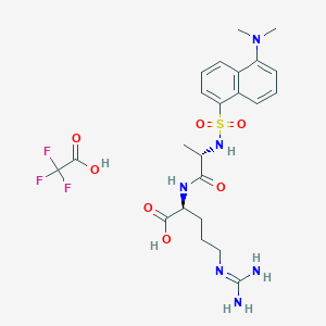 molecular formula C23H31F3N6O7S B1436993 Dansyl-Ala-Arg-OH Trifluoroacetate CAS No. 87687-46-5