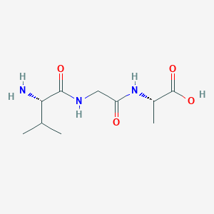 molecular formula C10H19N3O4 B14369944 L-Valylglycyl-L-alanine CAS No. 91351-66-5