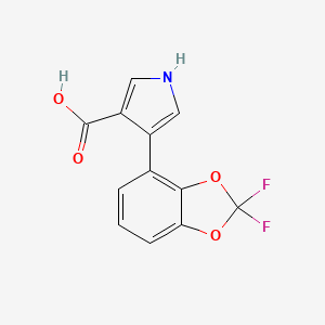 molecular formula C12H7F2NO4 B1436999 Fludioxonil-carboxylic acid CAS No. 1582788-89-3