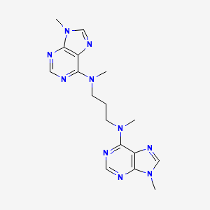 N~1~,N~3~-Dimethyl-N~1~,N~3~-bis(9-methyl-9H-purin-6-yl)propane-1,3-diamine