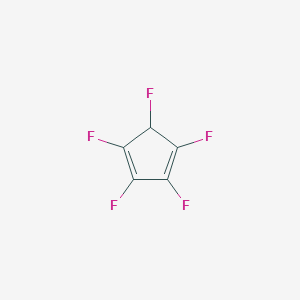 molecular formula C5HF5 B14369994 1,2,3,4,5-Pentafluorocyclopenta-1,3-diene CAS No. 90013-98-2