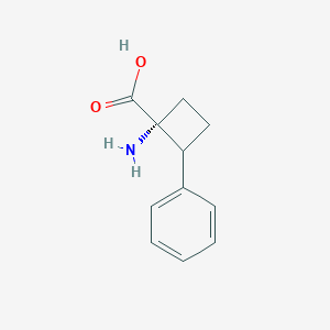 molecular formula C11H13NO2 B1437003 (1R,2S)-rel-1-氨基-2-苯基环丁烷羧酸 CAS No. 18608-67-8