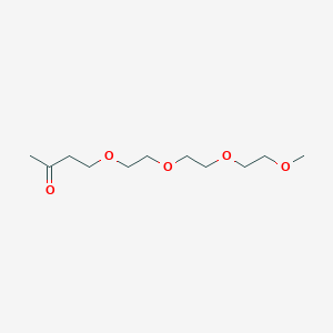 molecular formula C11H22O5 B14370059 2,5,8,11-Tetraoxapentadecan-14-one CAS No. 92601-47-3