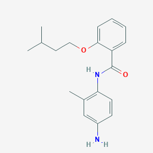 molecular formula C19H24N2O2 B1437007 N-(4-Amino-2-methylphenyl)-2-(isopentyloxy)-benzamide CAS No. 1020057-73-1