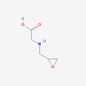 molecular formula C5H9NO3 B14370088 N-[(Oxiran-2-yl)methyl]glycine CAS No. 91914-99-7