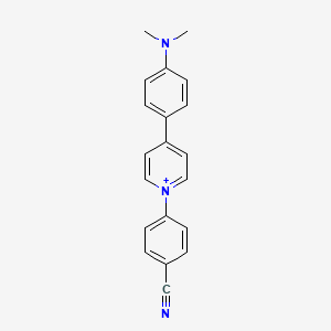 1-(4-Cyanophenyl)-4-[4-(dimethylamino)phenyl]pyridin-1-ium