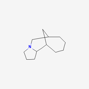 molecular formula C12H21N B14370113 Decahydro-1H-6,11-methanopyrrolo[1,2-a]azonine CAS No. 90038-93-0