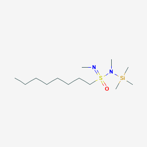 molecular formula C13H32N2OSSi B14370128 N,N'-Dimethyl-N-(trimethylsilyl)octane-1-sulfonimidoamide CAS No. 89902-41-0