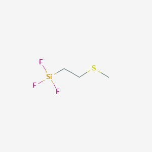 molecular formula C3H7F3SSi B14370138 Trifluoro[2-(methylsulfanyl)ethyl]silane CAS No. 93575-03-2