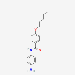 molecular formula C19H24N2O2 B1437014 N-(4-氨基苯基)-4-(己氧基)苯甲酰胺 CAS No. 1020056-28-3