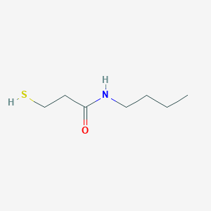 molecular formula C7H15NOS B14370146 N-Butyl-3-sulfanylpropanamide CAS No. 90105-74-1