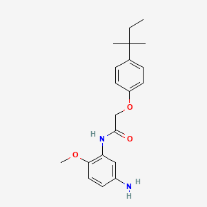 molecular formula C20H26N2O3 B1437018 N-(5-氨基-2-甲氧基苯基)-2-[4-(叔戊基)-苯氧基]乙酰胺 CAS No. 1020055-05-3