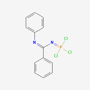 molecular formula C13H10Cl3N2P B14370214 N-[(Z)-Phenyl(phenylimino)methyl]phosphorimidic trichloride CAS No. 94456-90-3