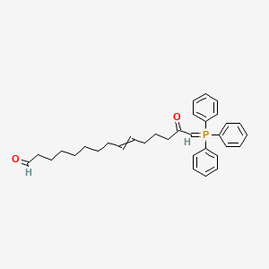 14-Oxo-15-(triphenyl-lambda~5~-phosphanylidene)pentadec-9-enal