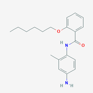 molecular formula C20H26N2O2 B1437022 N-(4-氨基-2-甲基苯基)-2-(己氧基)苯甲酰胺 CAS No. 1020057-71-9