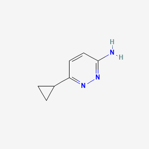 B1437024 6-Cyclopropylpyridazin-3-amine CAS No. 1159814-07-9