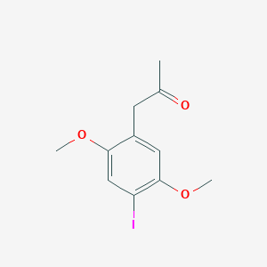 molecular formula C11H13IO3 B14370253 1-(4-Iodo-2,5-dimethoxyphenyl)propan-2-one CAS No. 90064-49-6