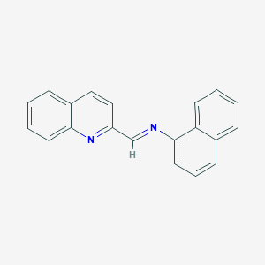 (E)-N-(Naphthalen-1-yl)-1-(quinolin-2-yl)methanimine