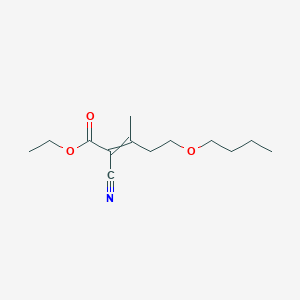 Ethyl 5-butoxy-2-cyano-3-methylpent-2-enoate