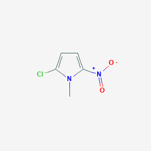 molecular formula C5H5ClN2O2 B14370293 2-Chloro-1-methyl-5-nitro-1H-pyrrole CAS No. 91606-35-8