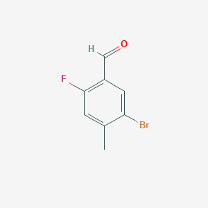 B1437031 5-Bromo-2-fluoro-4-methylbenzaldehyde CAS No. 497224-12-1