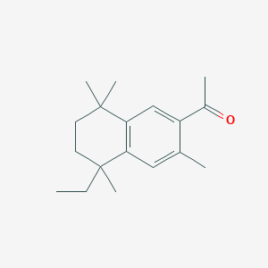 molecular formula C18H26O B14370312 1-(5-Ethyl-3,5,8,8-tetramethyl-5,6,7,8-tetrahydronaphthalen-2-yl)ethan-1-one CAS No. 94003-01-7