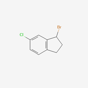 molecular formula C9H8BrCl B1437034 1-溴-6-氯-2,3-二氢-1H-茚 CAS No. 939793-57-4