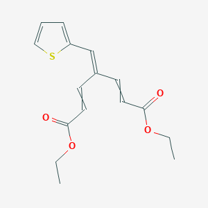 Diethyl 4-[(thiophen-2-yl)methylidene]hepta-2,5-dienedioate