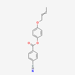 4-[(But-2-en-1-yl)oxy]phenyl 4-cyanobenzoate