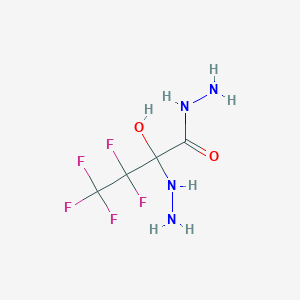 3,3,4,4,4-Pentafluoro-2-hydrazinyl-2-hydroxybutanehydrazide