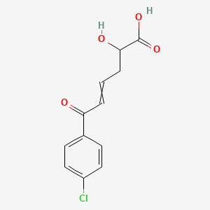 molecular formula C12H11ClO4 B14370397 6-(4-Chlorophenyl)-2-hydroxy-6-oxohex-4-enoic acid CAS No. 91254-63-6