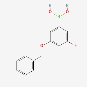 B1437045 3-Benzyloxy-5-fluorophenylboronic acid CAS No. 850589-56-9